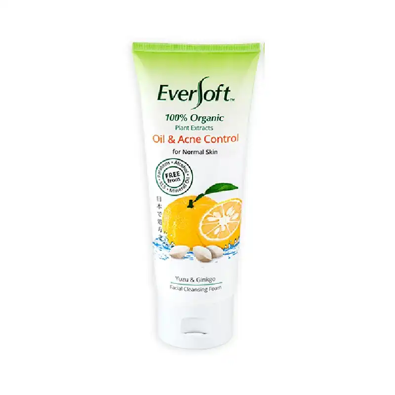 Eversoft ORGANIC YUZU & GINKGO Organic Cleanser Face Wash 120gm